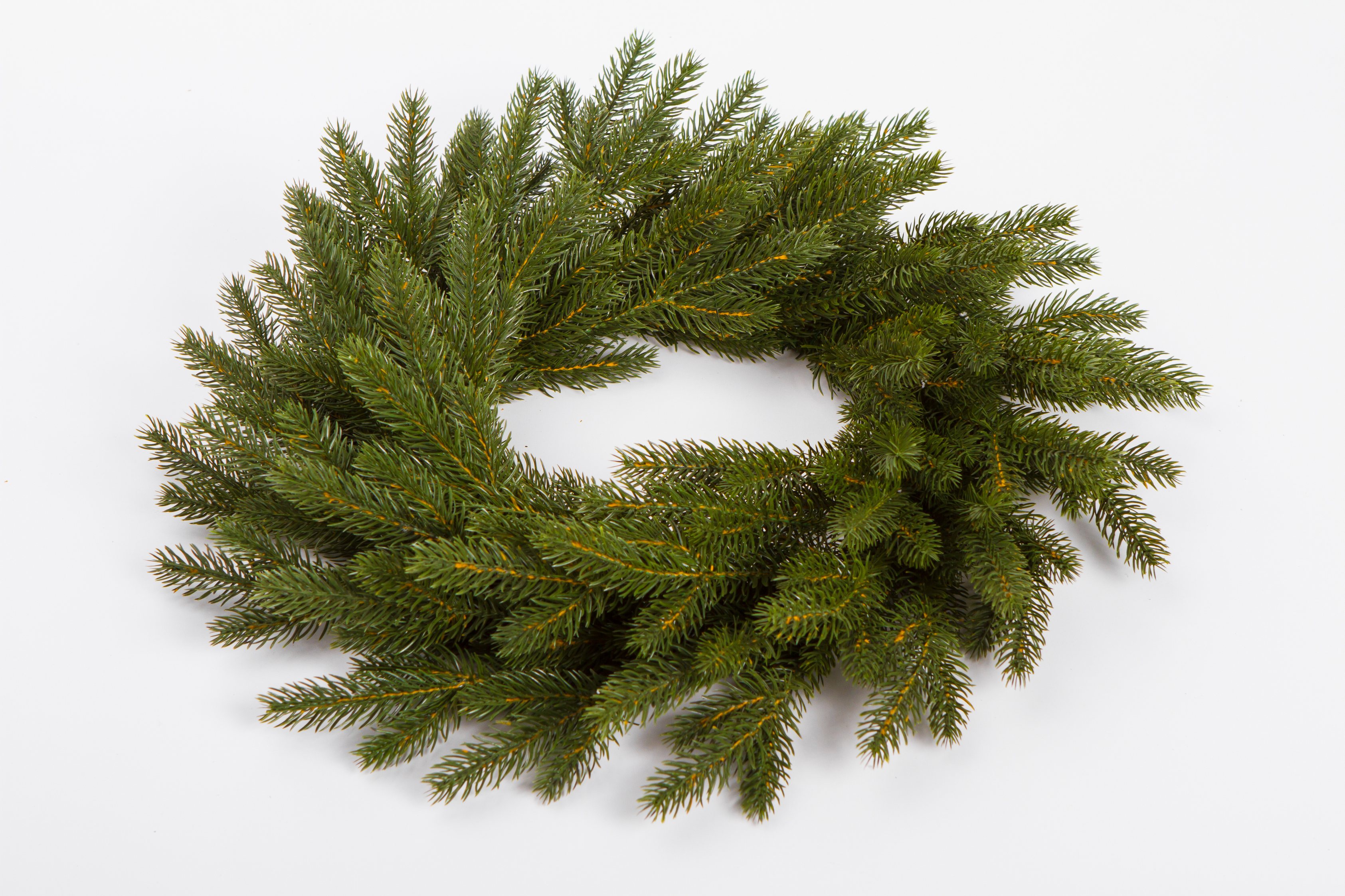 🌲 Vianočný veniec Smrek 100% 3D – 50 cm | Tmavozelený veniec s realistickými 3D vetvičkami